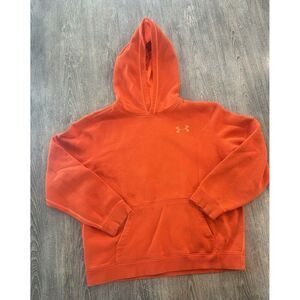 Under Armour Orange On Orange Youth Pullover Hoodie Sweatshirt YXL